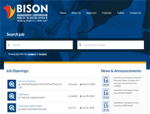 Tablet Screenshot of bisonjobs.com